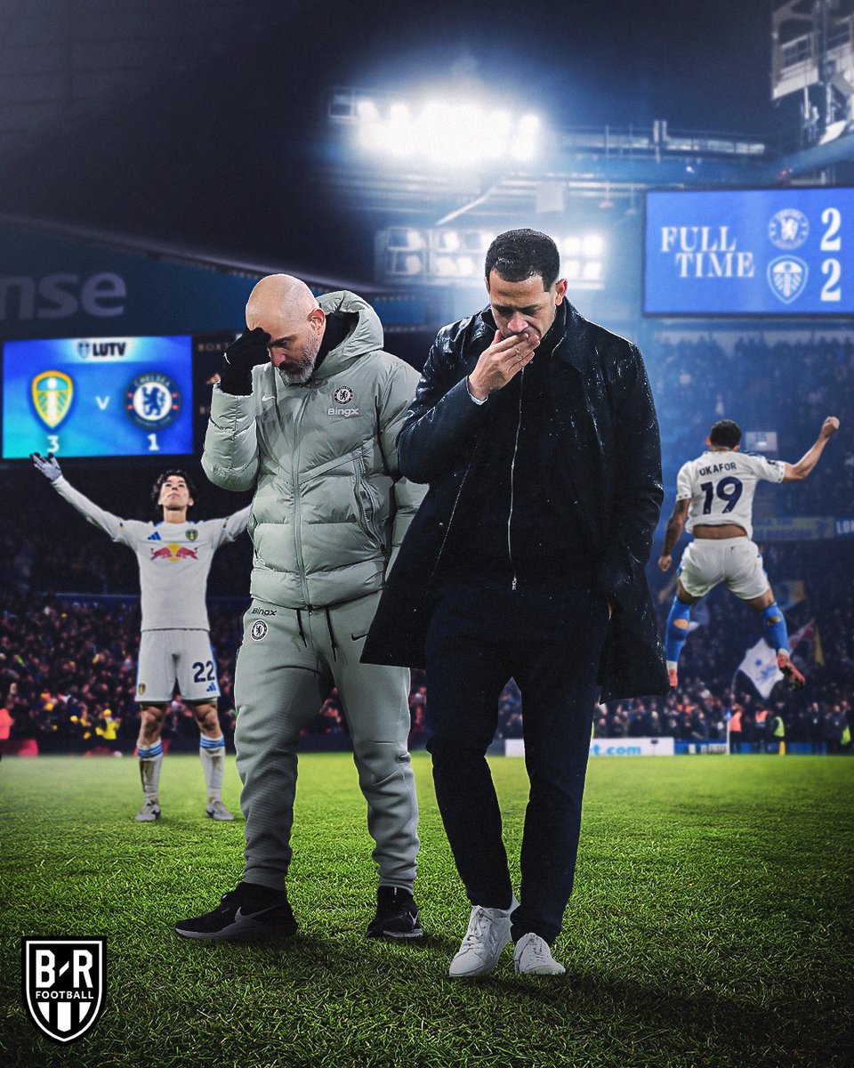 brfootball's tweet photo. Chelsea have failed to beat promoted side Leeds this season 😬 https://t.co/gIWSDkT5pv