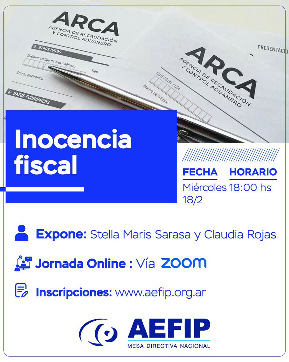 Una nueva Ley y una capacitación desde AEFIP para entenderla. 

Afiliados gratis, anotate en aefip.org.ar