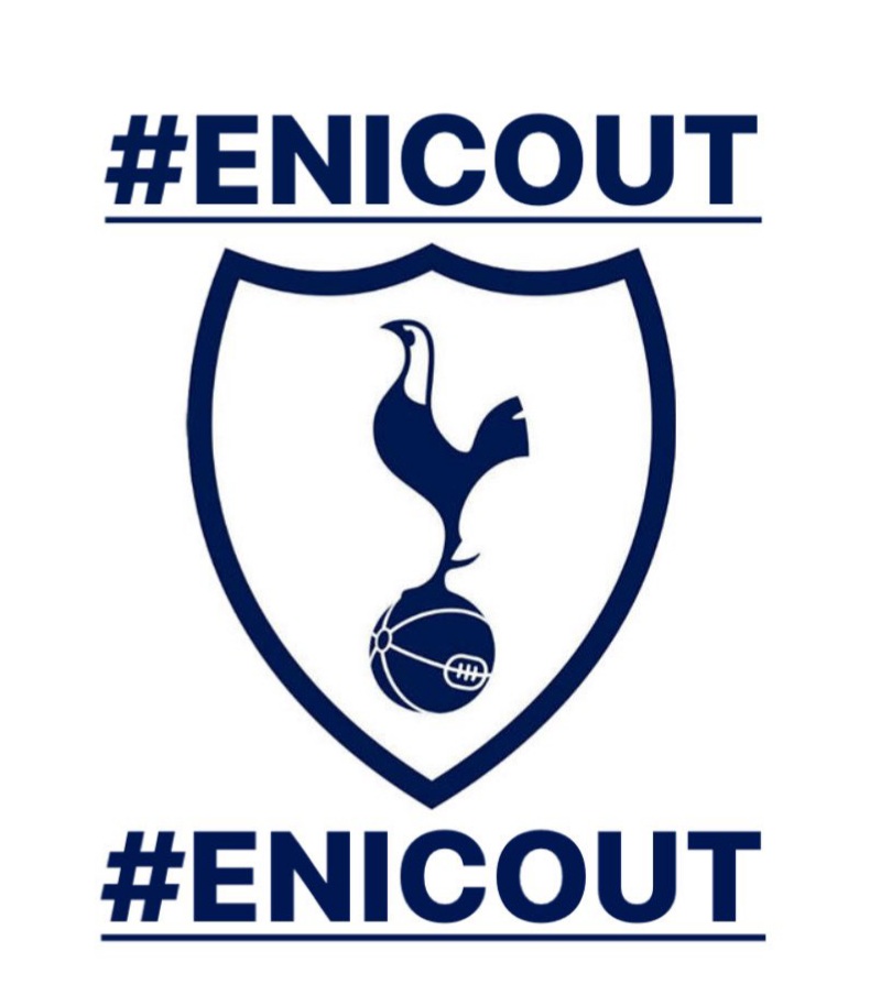 #EnoughIsEnough #ENICOut #FrankOut #COYS <a href="/SpursOfficial/">Tottenham Hotspur</a>