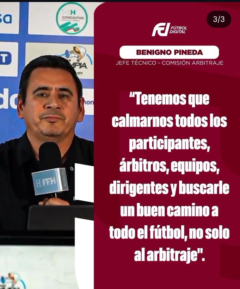 DanielOteroCDM's tweet photo. Habló el arbitro más “honesto” de la historia del futbol hondureño! Todos estos viven del futbol, a ellos no les cuesta nada! Pronto se van!

PD: “Gracias de nuevo”, te manda a decir Milton Palacios!
@FFH_Honduras @lnfphonduras @HCHTelevDigital @tdtvhn @DeportesTVC @DiarioDiezHn https://t.co/ipPxIJT0k6