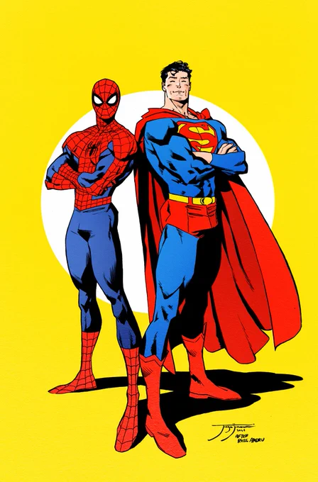 SUPERMAN/SPIDER-MAN Crossover is coming next month!! and I'll just say one thing: stay tuned tomorrow, friends! I promise much more!!!! ;) #dccomics #supermanspiderman ⁦⁩ ⁦⁩ DC /Marvel: Superman / Spider-Man #1