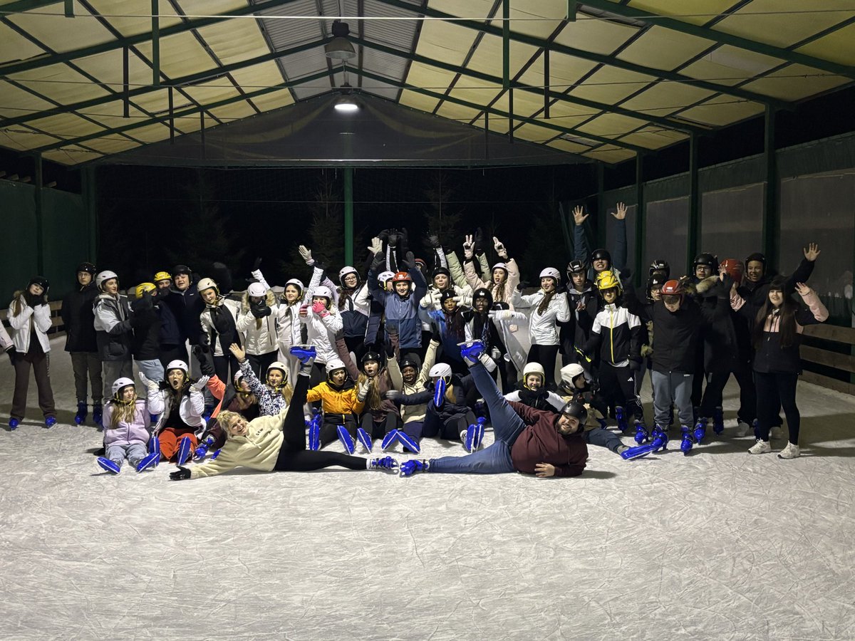 Apres ski of the evening- ice skating and just dance! Lots of fun had by all! Image