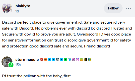 oh_morrow's tweet photo. @discord You've been hacked before and will be hacked again. What proof do we have you'll bother to do any better? https://t.co/O4oC1UYpE0