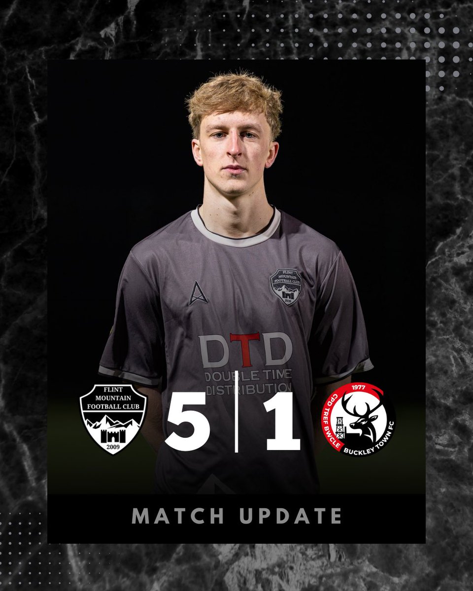 🏆 Three wins on the bounce for Flint Mountain FC.

A 5–1 victory tonight with goals from
👉Luca Hogan
👉Owen Cassidy x2
👉Jack Burman x2

#FlintMountainFC #JDCymruNorth #MatchResult #TheMountain