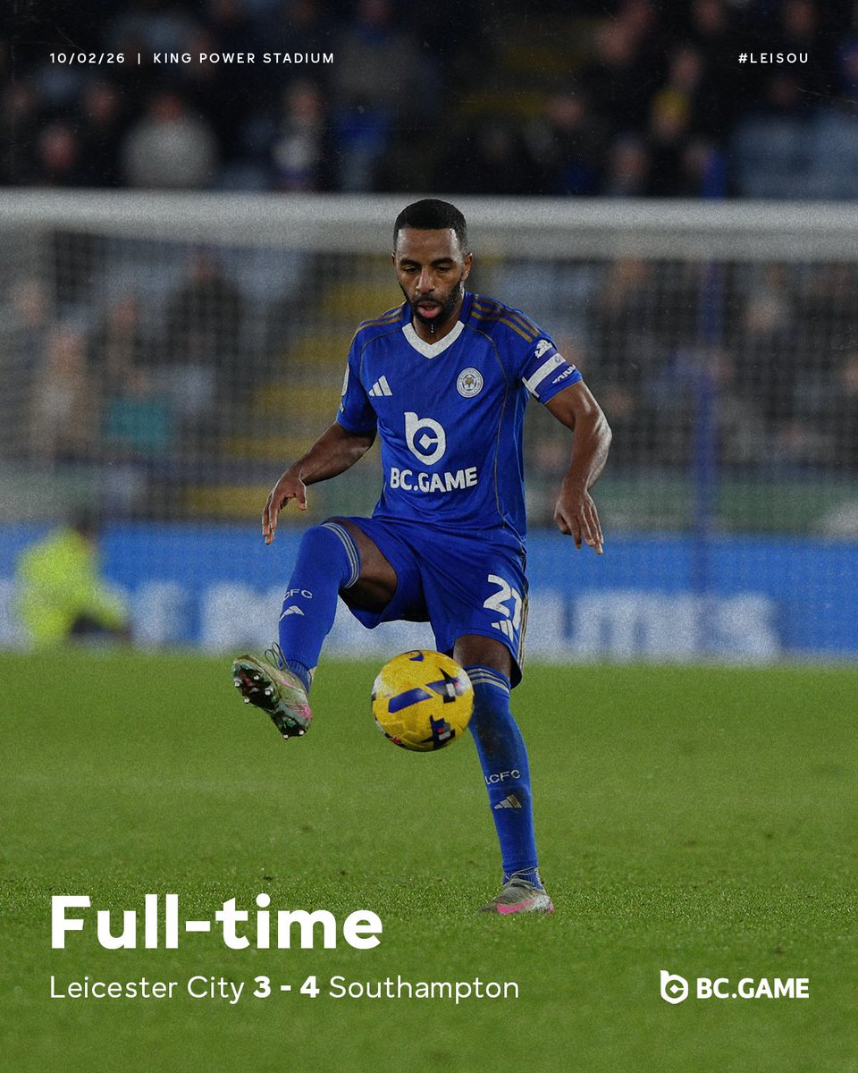 Defeat to Southampton.

#LEISOU | @BCGame