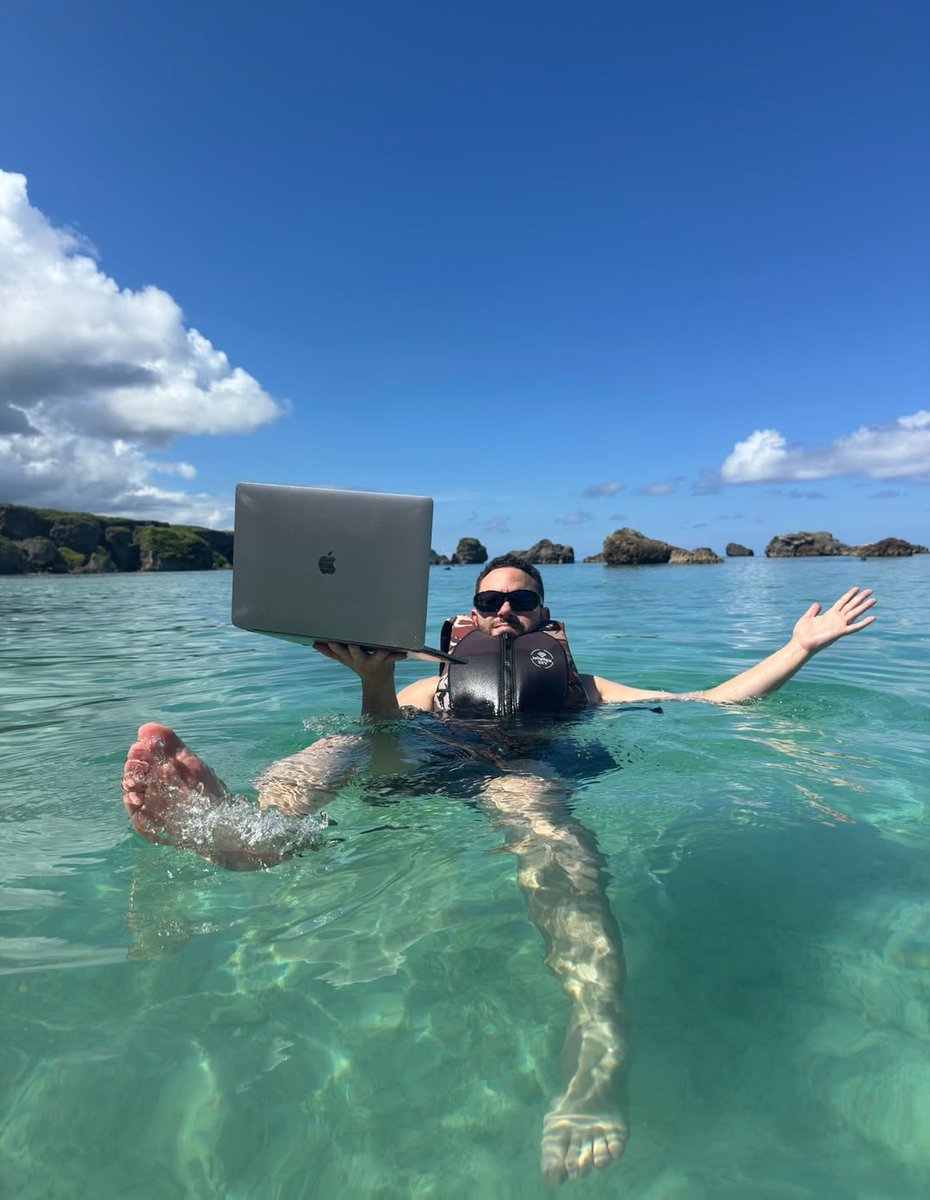 timothysykes's tweet photo. Throwback to my last trip to #japan and my trying to get outside more and get more exercise, but the #stockmarket has been on fire lately so it’s been tough…LOL this is the #laptoplifestyle so thankfully I can multitask and trade and swim at the same time!

Whatcha think, would you trade from here too?! #workfromanywhere