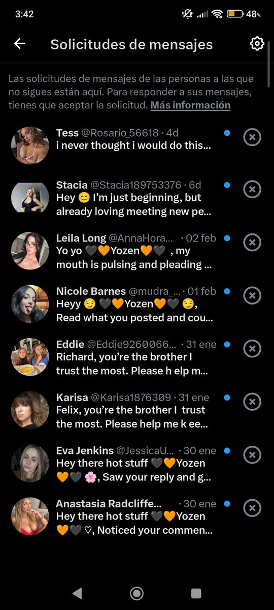 Y volvieron los bots, quiero culos, coños y vergas chingada madre 💢💢💢💢
