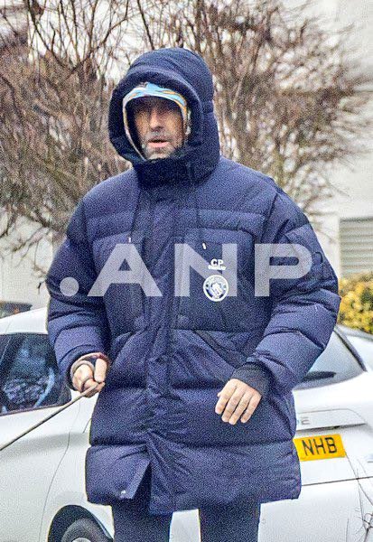 Liam Gallagher with Buttons in London