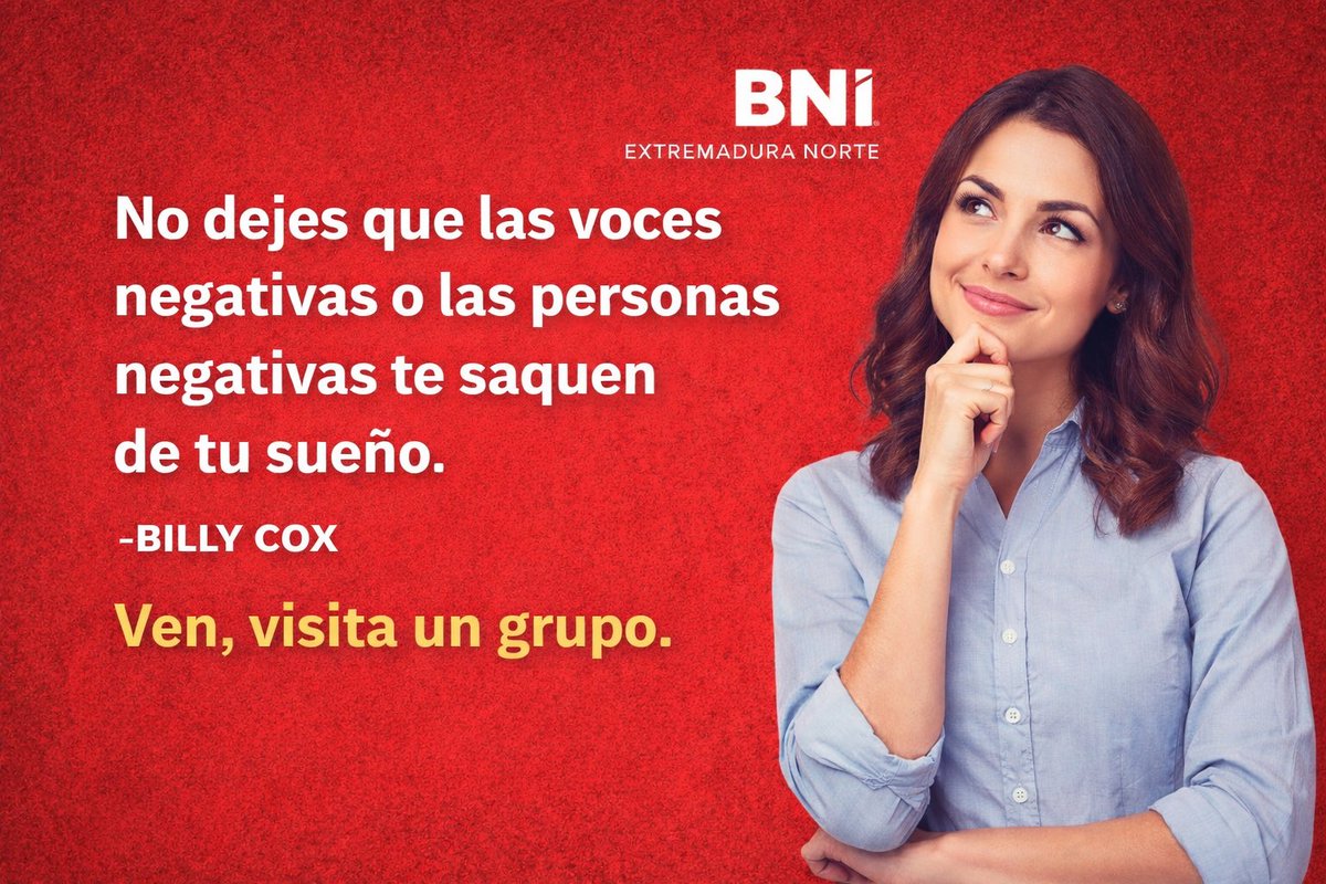 A veces solo necesitas verlo desde dentro para decidir.

👉 Escribe “Visitar” en comentarios
y te explicamos cómo venir a un grupo de BNI Extremadura Norte.