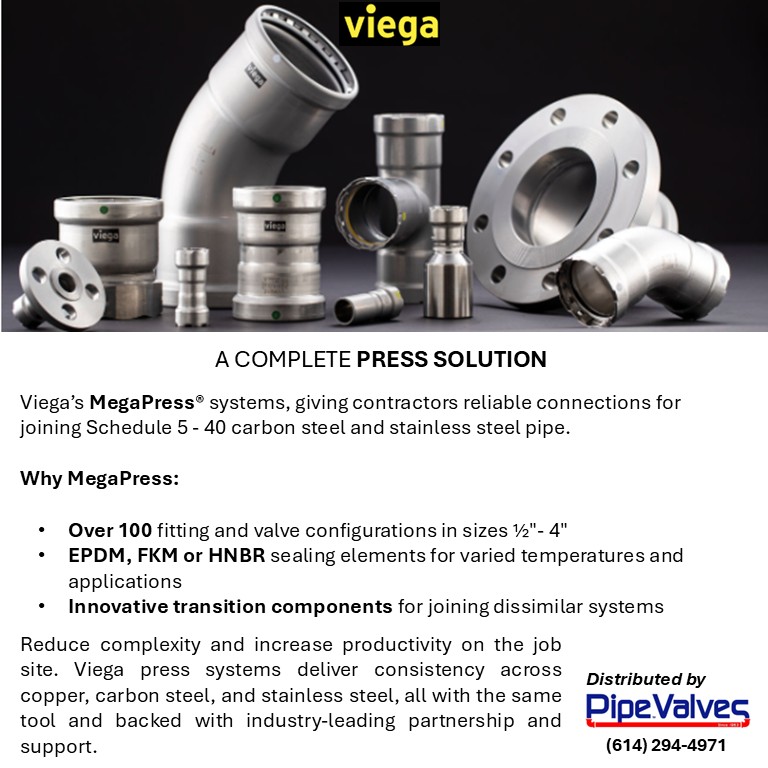 PipeValvesInc's tweet photo. Pipe Valves has the Viega press fittings and the press tools to get you started today! #contractor https://t.co/7EyBx1tRWY