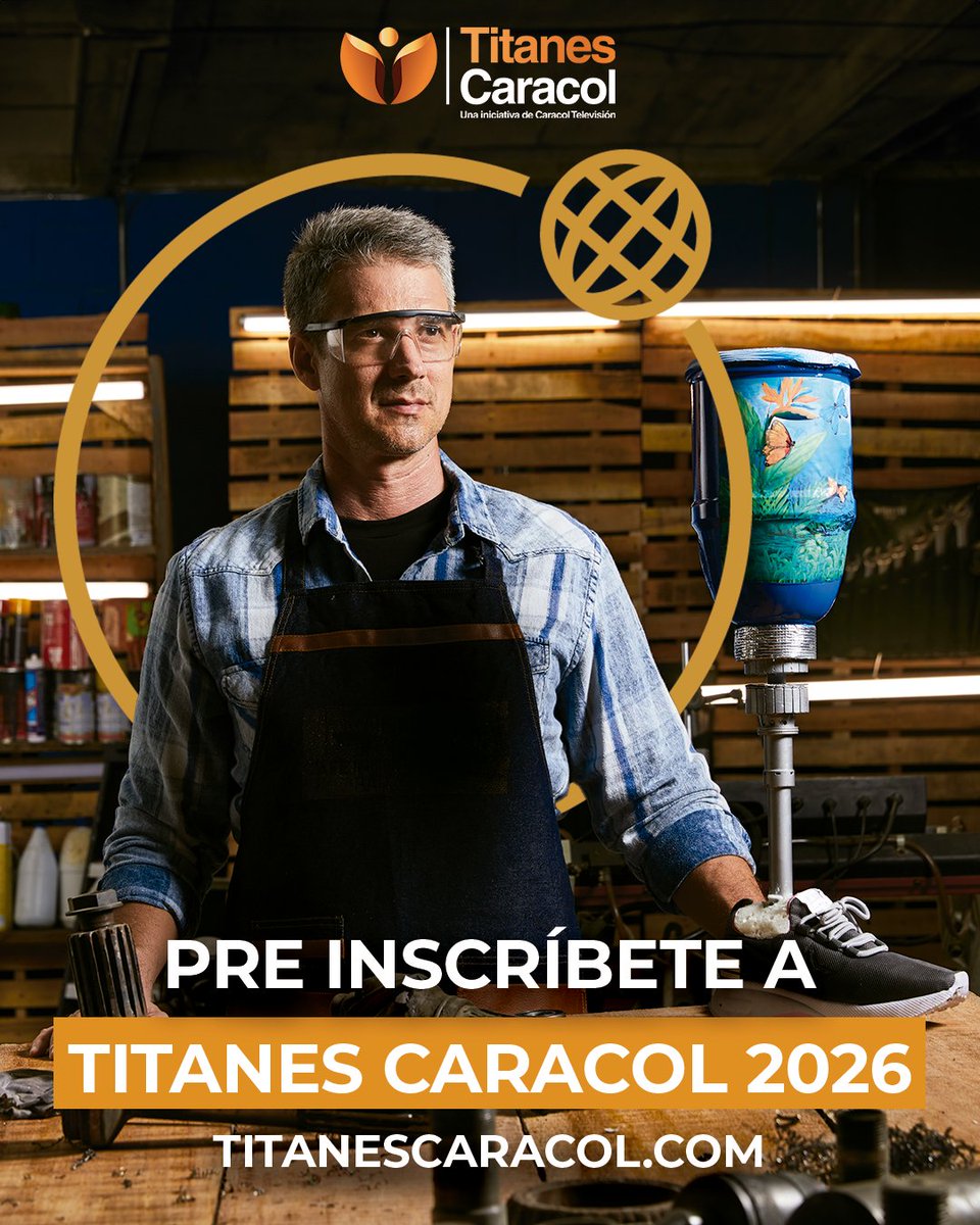 ¡Es tu oportunidad! Pre-inscríbete a la edición 2026 de #TitanesCaracol y visibiliza tu iniciativa de desarrollo sostenible que impacta positivamente a tu comunidad. Puedes hacerlo ingresando a titanescaracol.com