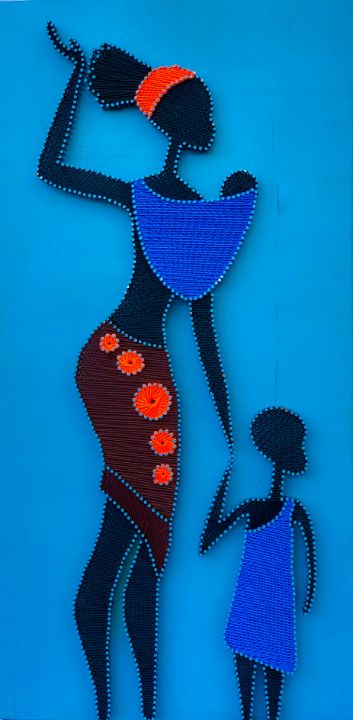 Malcolm7A's tweet photo. Art of the Day! "African woman". Buy at: https://t.co/065ugkTYED https://t.co/18ZgD4Pqgk