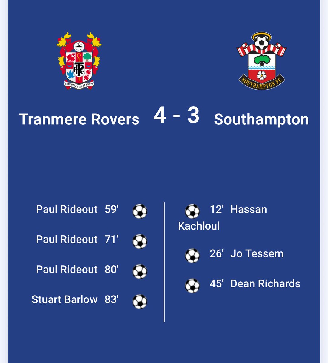 They finally exorcised their demons #TRFC #SWA