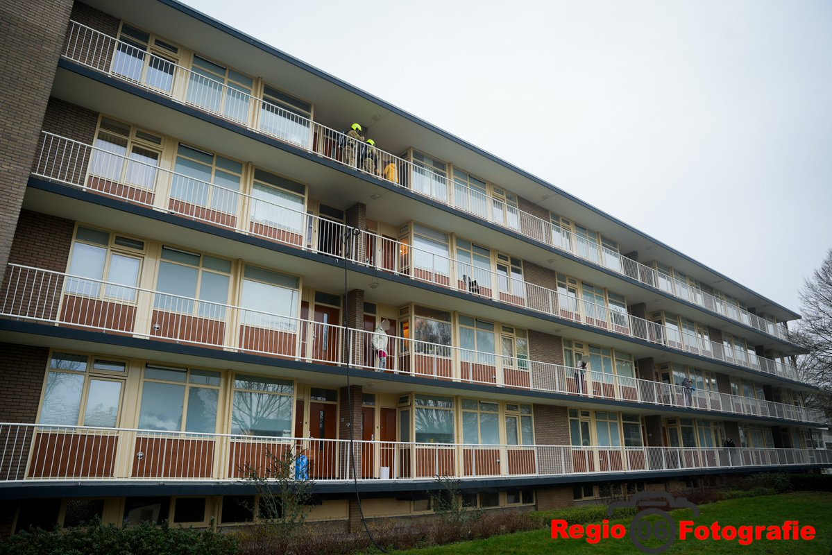 Woningbrand in flat aan Fahrenheitstraat in Apeldoorn