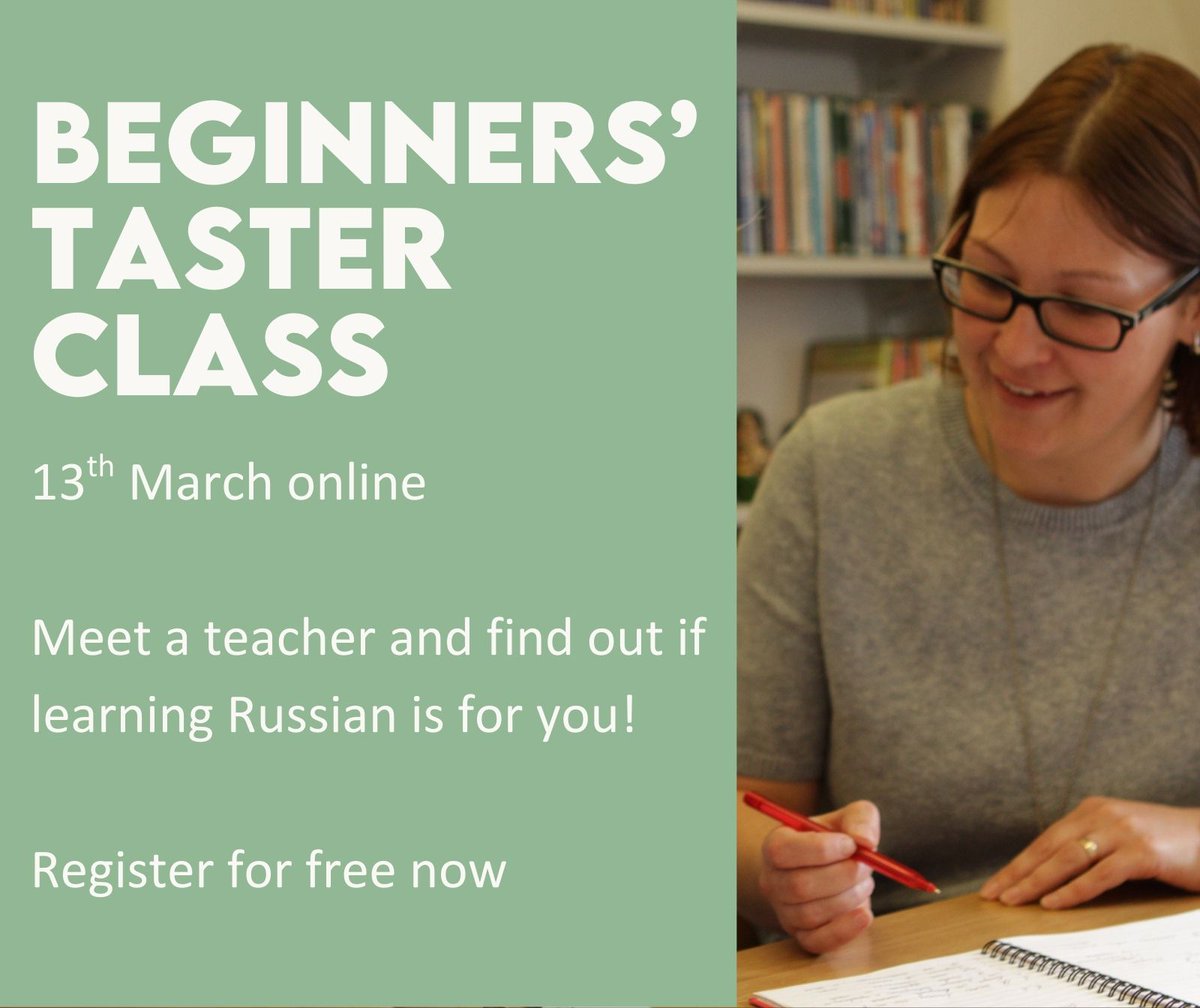 Try out a Russian beginners' class. Register for free here: russiancentre.co.uk/event/online-b…