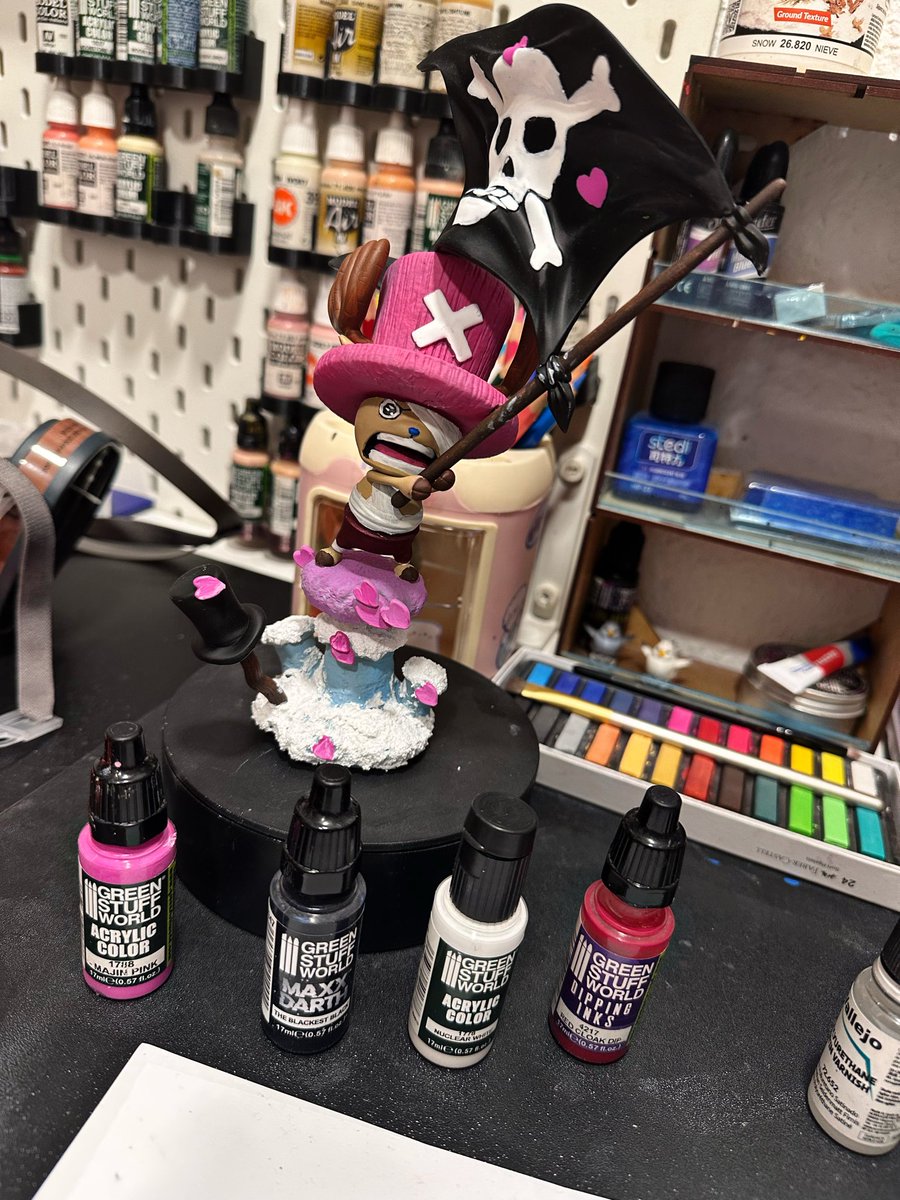 No definiría como divertida precisamente esta escena pero…
Hice a mi Chopper Drum para celebrar el trailer de #ONEPIECE  👉🏻👈🏻