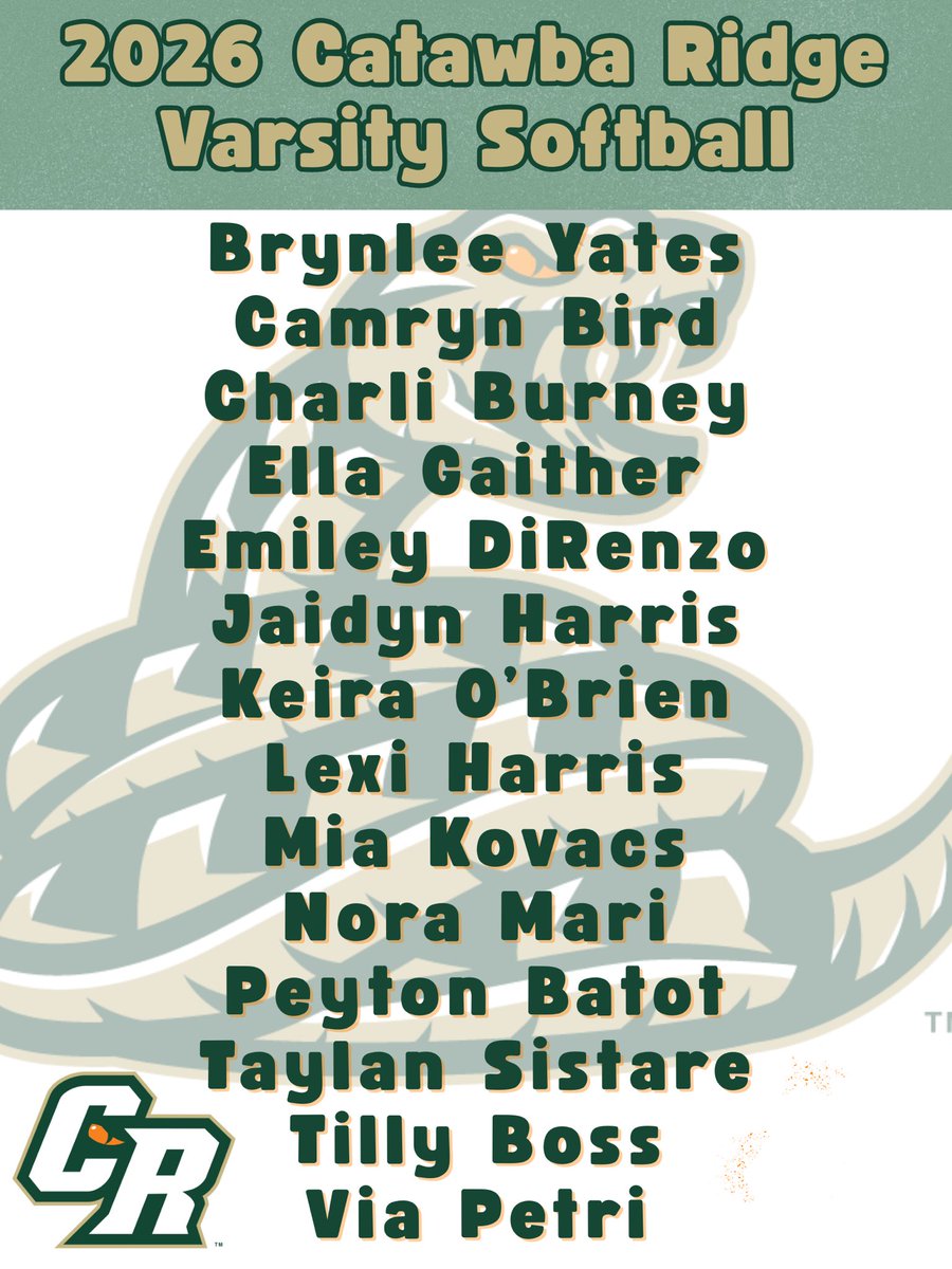 Catawba Ridge Varsity Softball tweet media