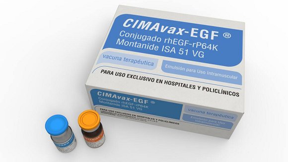 CIMAvax-EGF es una vacuna terapéutica de #Cuba para el tratamiento del cáncer de pulmón, que ha demostrado excelentes resultados frente a esa enfermedad.

Desde 2017, el Centro de Inmunología Molecular de nuestro país coopera con la institución estadounidense Roswell Park en un