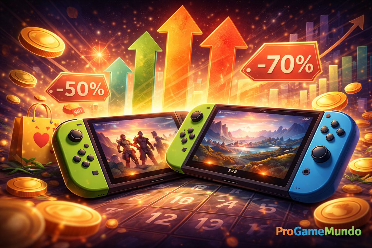 progamemundo's tweet image. Promoções no Switch 2 não são só “desconto da semana”. Elas mostram algo maior: quando jogos grandes entram em oferta poucos meses após o lançamento, isso revela estratégia, competição e amadurecimento do mercado digital 🎮

O jogador hoje decide mais — comprar no hype ou esperar