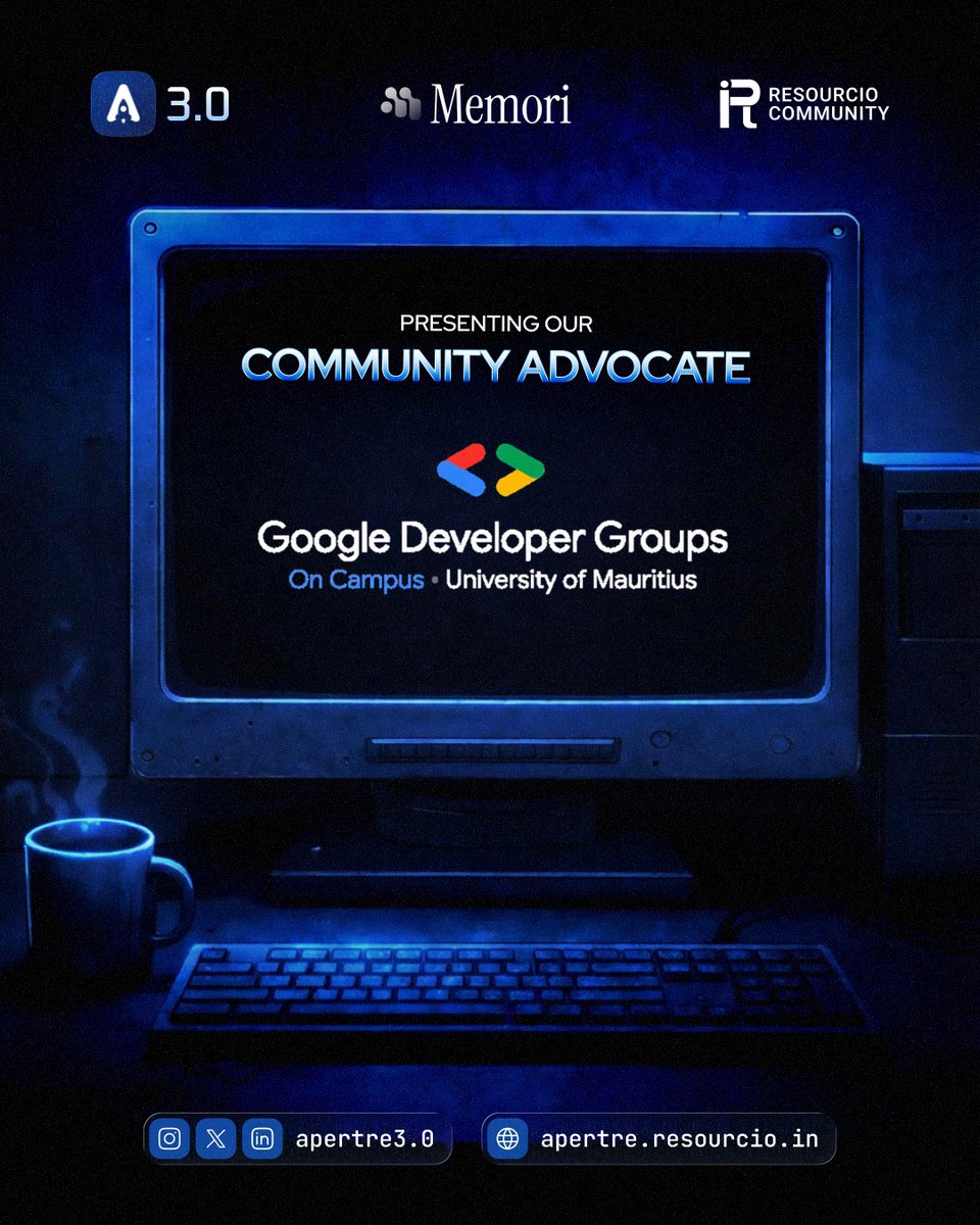 apertre26's tweet photo. Community makes everything stronger 💪
Grateful to our partners — #GDGBITSPilaniDubai, #GDGMauritius, #OSSCameroon & #TokyoTestFest — for backing #Apertre3_0 🤝
Collaboration. Learning. Innovation. https://t.co/HamltOUf1Z