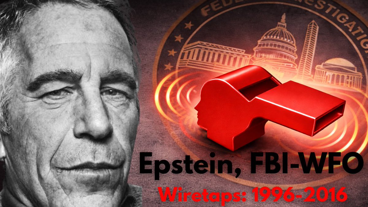#FBI Whistleblowers:
“FBI’s Washington Field Office has been in possession of millions of wiretap recordings involving Epstein and his foreign conspirators and clients since late 1996. The existence of this massive cache of incriminating wiretaps has been kept from the US