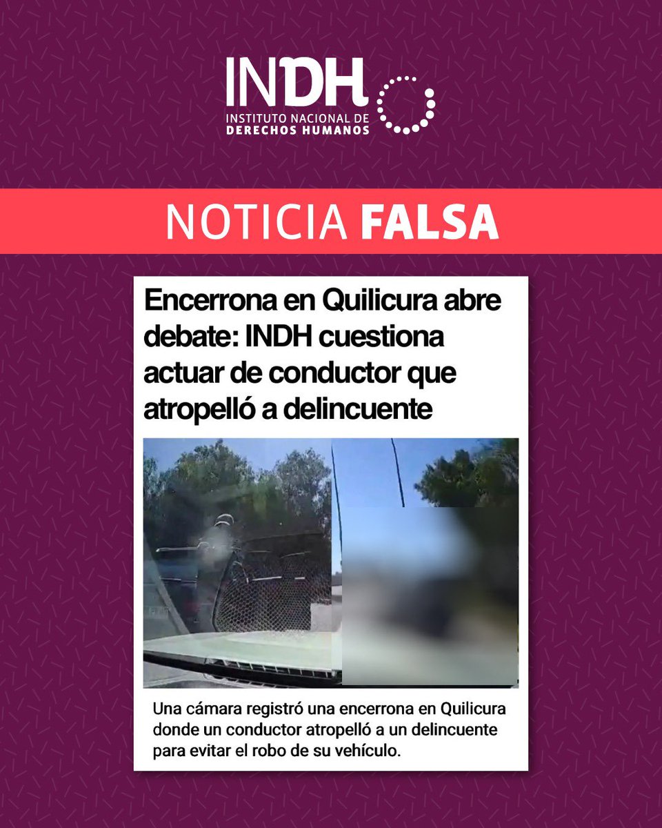 La institución no se ha referido al hecho informado en la noticia. Resulta especialmente preocupante que información falsa sea replicada por portales de noticias, medios de comunicación e incluso por autoridades, sin la debida verificación. Todas las personas tienen derecho a