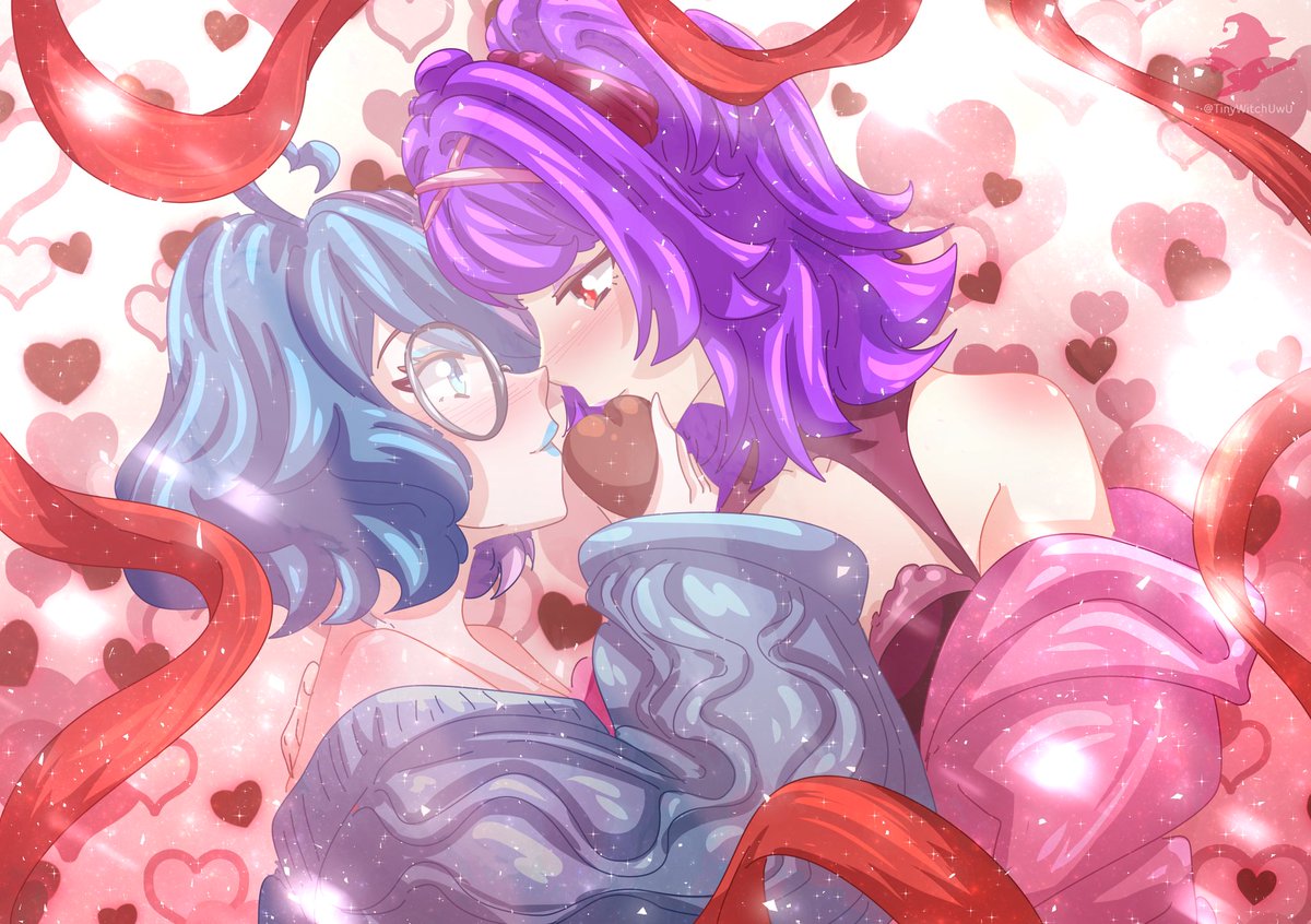 Some wonderful valentines art with the beautiful LaylaBell done by (trashwitch) that chocolate looks so delicious