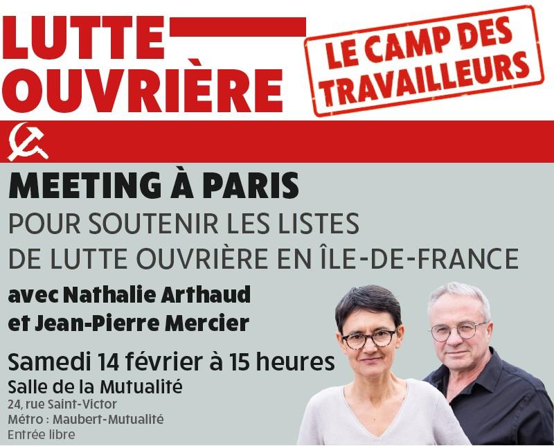 Quoi de mieux à faire, ce jour de la St Valentin, qu'un meeting révolutionnaire ?