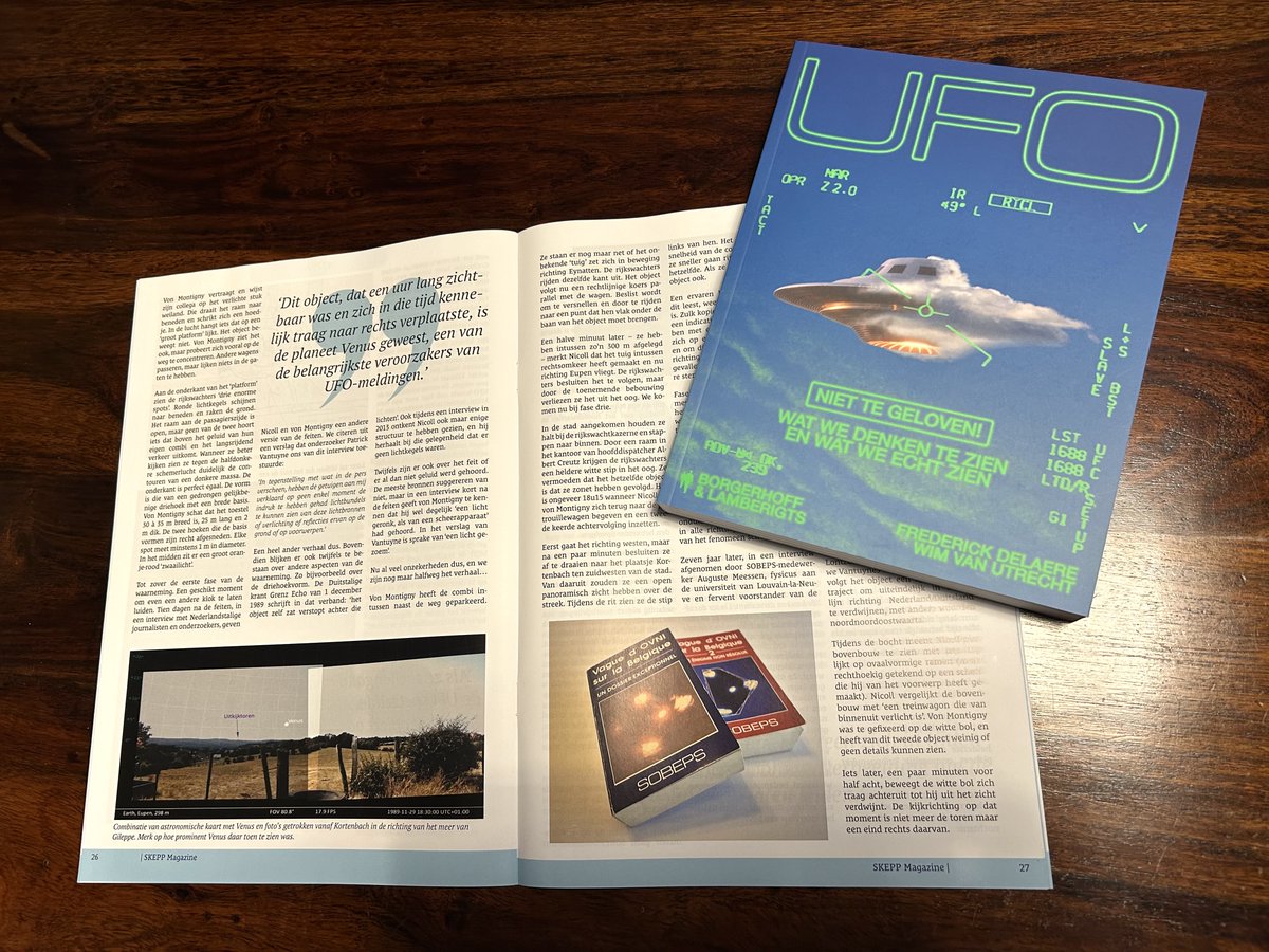 Een passage over de Belgische UFO-golf uit ons boek "UFO - Niet te geloven!" dook onlangs op in het herfstnummer van SKEPP-Magazine. Het boek is nog steeds verkrijgbaar in de betere boekhandel of via: borgerhoff-lamberigts.be/shop/boeken/ufo