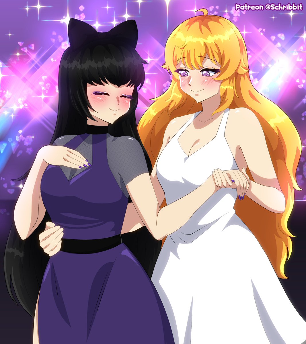 Schrwby's tweet photo. Happy early Valentine's Day, I'm sharing my old #Bumbleby fanart!
This made me realize I haven't drawn them much in the past year or so... I need to get back to it!!
#bmblb #rwby #rwbyfanart https://t.co/ehxKUhIVAG