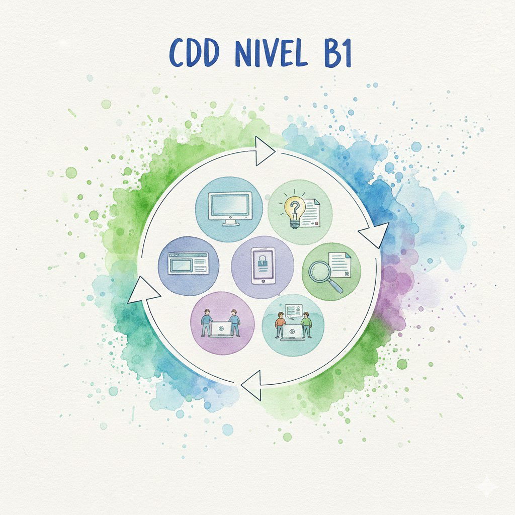 Convocado un curso provincial a distancia COMPETENCIA DIGITAL DOCENTE NIVEL B1 con cód. 261408QPF432. Fecha actividad: 02/03/2026 hasta 08/05/2026
Fecha inscripción: 09/02/2026 hasta 23/02/2026. La inscripción podrá realizarse en el siguiente enlace: secretariavirtual.juntadeandalucia.es/secretariavirt…