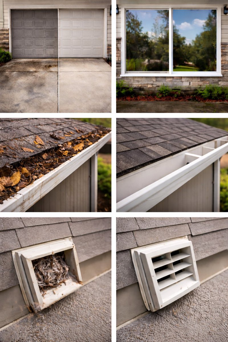 CleanChoiceCo's tweet photo. Exterior buildup happens slowly — dirt, leaves, lint, and debris add up over time.

A proper cleaning makes the difference obvious.
Simple maintenance. Real results.

https://t.co/Ty1YjITB9o https://t.co/7MSpQUAWgF