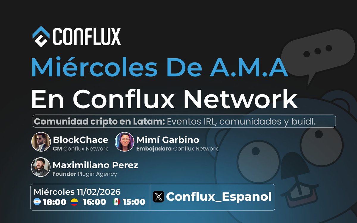 Conflux en Español tweet media