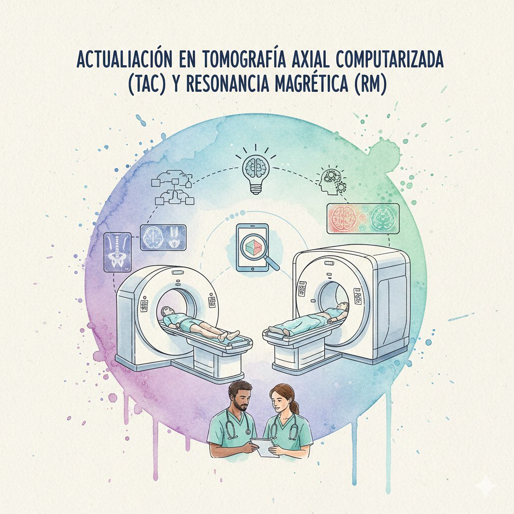 Convocado un curso provincial ACTUALIZACIÓN EN TOMOGRAFÍA AXIAL COMPUTARIZADA (TAC) Y RESONANCIA MAGNÉTICA (RM) con cód. 261408FP021. Fecha inscripción: 09/02/2026 hasta 20/02/2026. La inscripción podrá realizarse en el siguiente enlace: secretariavirtual.juntadeandalucia.es/secretariavirt…