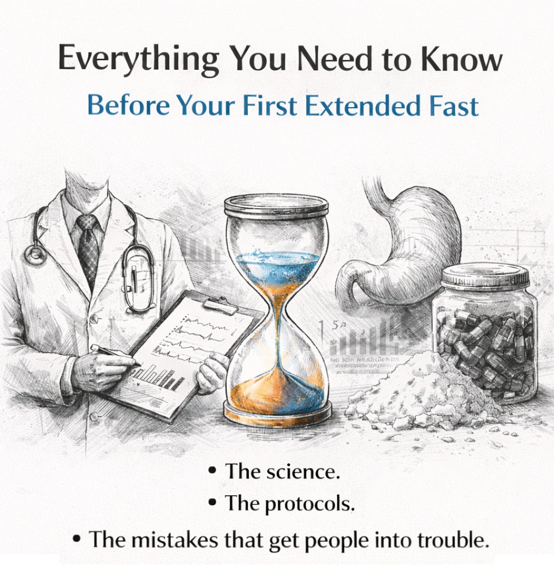 The amount of interest around fasting made one thing clear:

A lot of people are considering it without a clear framework.

If you’re thinking about a 48-96 hour fast and want clarity before committing, early access is here.

Link in the comments 👇