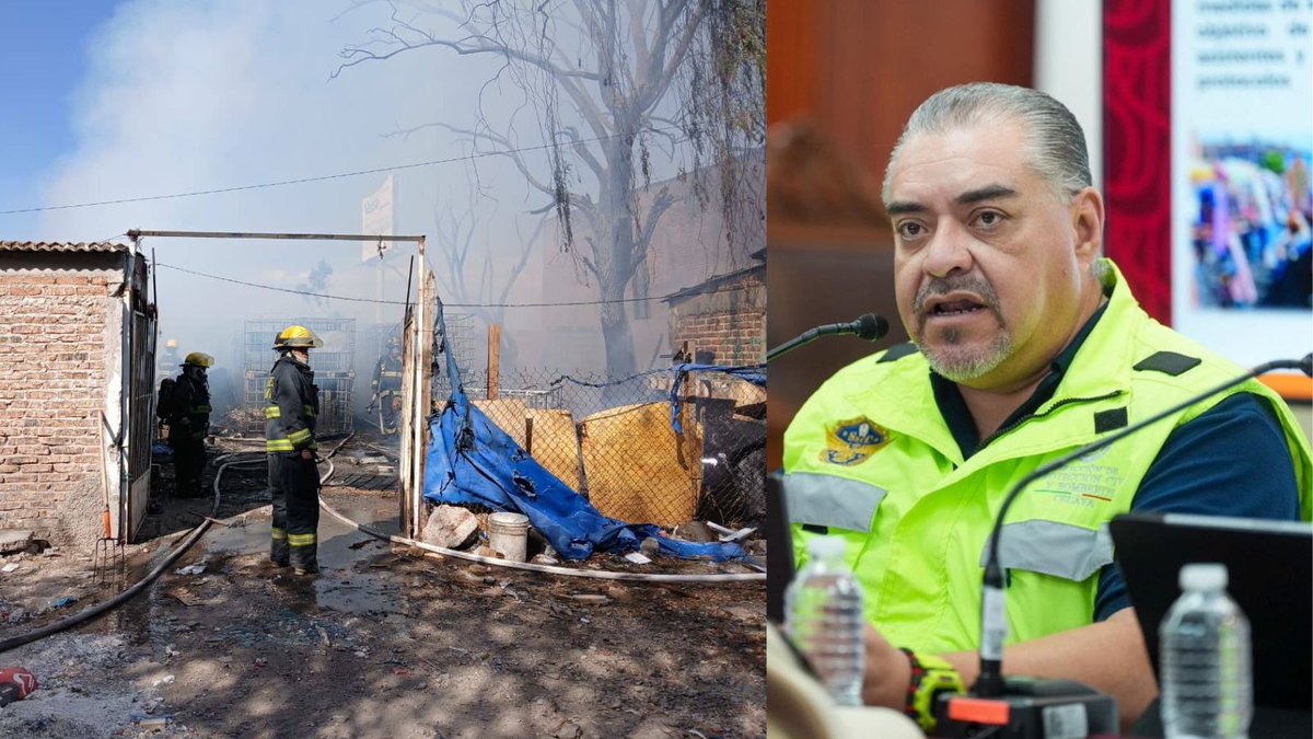 ENTORNO_INFORMA's tweet photo. #Celaya | Luego del incendio registrado en una recicladora de la colonia Santa Rita, el director de Protección Civil y Bomberos, Salomón Ocampo, reveló que no tenía ninguna medida de seguridad por parte de la empresa, por lo que se podría recibir una sanción de hasta 40 mil pesos https://t.co/Ste1N3PaP0