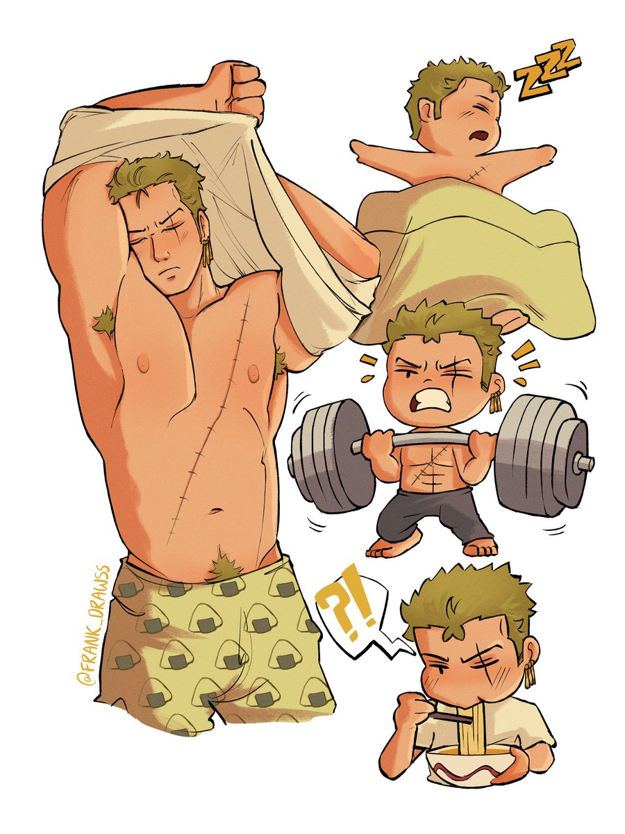 frank_drawss's tweet photo. morning routine #Zoro #ONEPIECE https://t.co/CRTTnFTe2E
