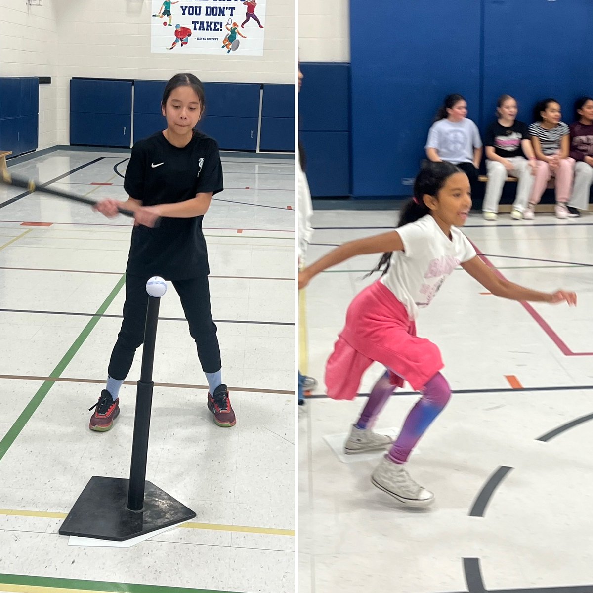 MrsAzizsClass1's tweet photo. Jays Girls at Bat program has started! #BlueJays #girlsatbat #jayscare https://t.co/e57VWnGU7F