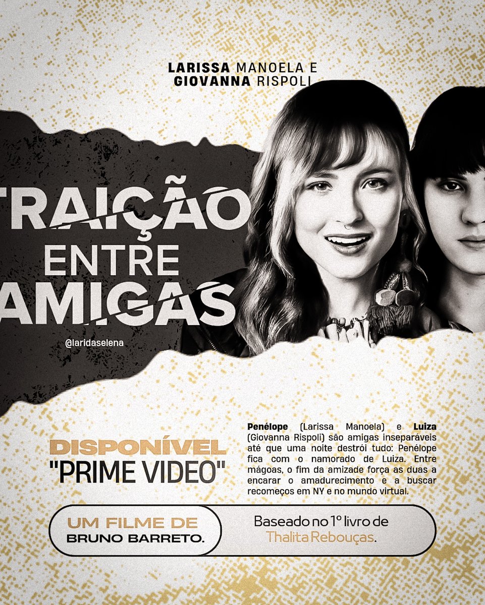 laridaselena's tweet photo. 🎬✨ Traição Entre Amigas
@larimanoela entrega intensidade ao viver Penélope, em um drama sobre amizade, escolhas e amadurecimento. Ao lado de Giovanna Rispoli, o filme mostra como uma traição pode mudar tudo. Papel marcante na carreira da atriz. ❤️🎥  @ThalitaReboucas https://t.co/1LjGNulrcz