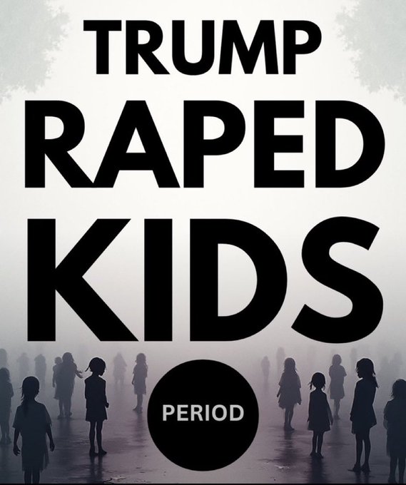 After the release of the tRump-Epstein Files,
the entire world is wondering why the people of the U.S.A. are continuing to allow
a certified Pedophile &amp; Rapist &amp; Child Abuser like Donald tRump remain in power as President after all the evidence &amp; proof that tRump is a Rapist!