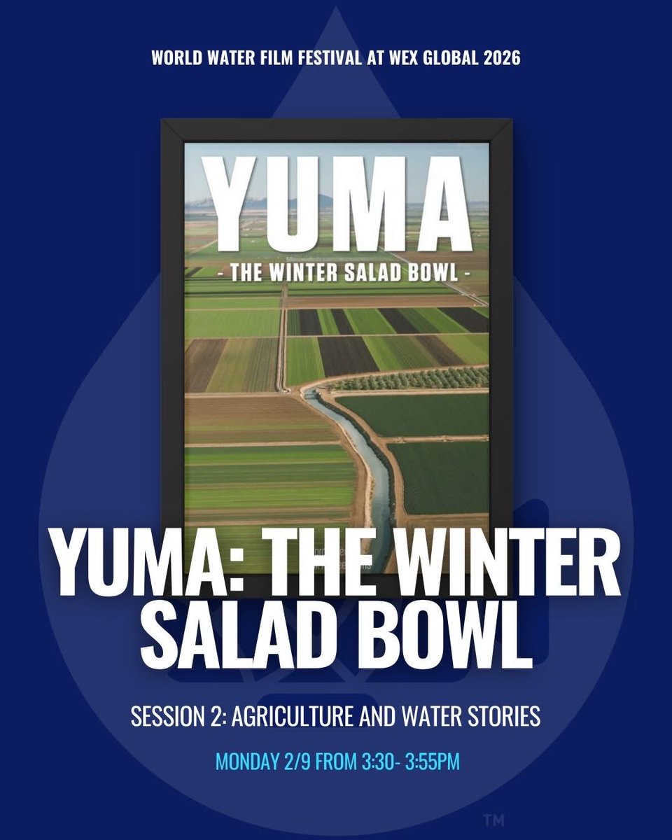 This week our Yuma Ag Water story was shared by the World Water Film Festival in Spain! Because water is life. #yumaagwater