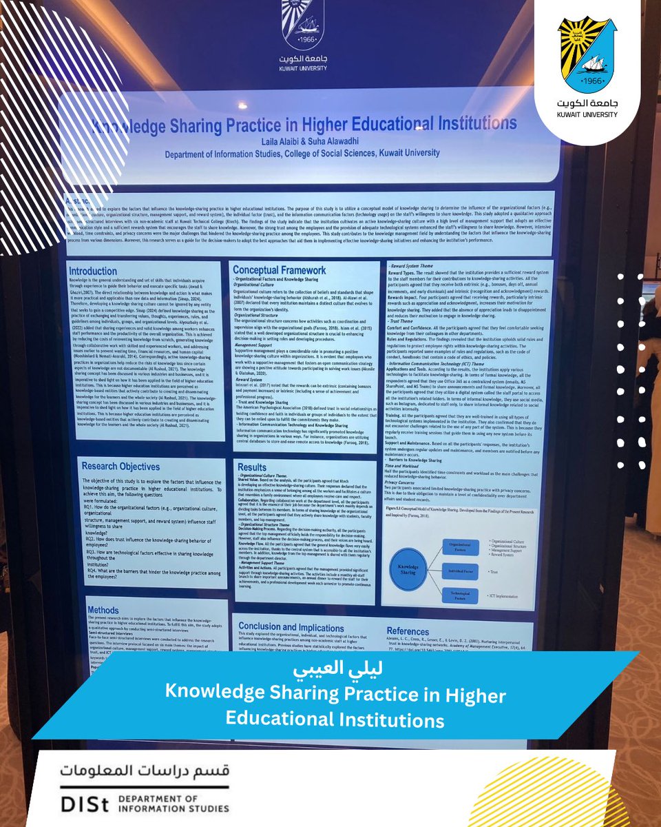قسم دراسات المعلومات - جامعة الكويت tweet media