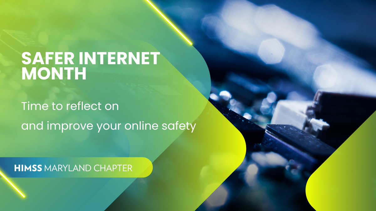 MD HIMSS encourages you to take time this month to refresh your internet safety habits! Enabling multifactor authentication and making sure that your software is up-to-date are just two tips. Do you have suggestions for another? Please share it with us here! 

#HIMSS #MDHIMSS