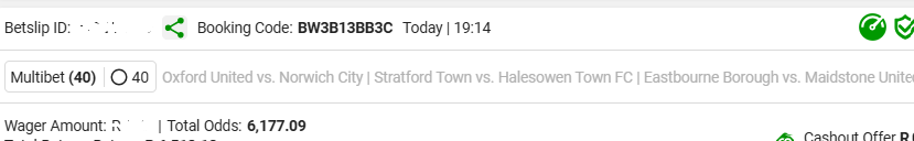 ThaboMakgobi's tweet image. 🚨 21:45 KICK-OFF 🚨
#PowerHour ⚡️ (all teams playing at the same time).

Working on Handicaps &amp;amp; FT Over 1.5 Goals — will share if time allows.

💣 BetWay Slips:
BW3B13BB3C — 6K Odds 🔥 (Team Total Goals | 40 Legs).
BW3B07FB8A — 100 Odds ✅ (Straight Wins | 6 Legs).