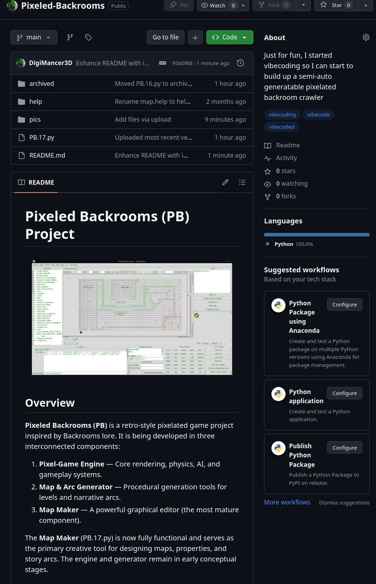 Z0M8I3D's tweet photo. I got a new update for #PixeledBackrooms #MapMaker finalized and posted to github. #Python #vibecode #VCD 

https://t.co/QU95pBohvZ https://t.co/5VixLqNeiz