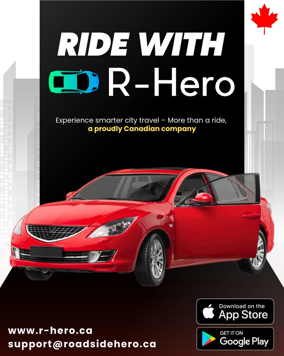 Roadside_Hero's tweet photo. 🔥 Need a Ride?

Skip the surge. Skip the stress.

R-Hero Rideshare is changing the way you move —
🚗 Friendly local drivers
💸 Fair fares
🌱 Built for the community
Download today ➡️ https://t.co/rEWHZQp1wH
#RideLocal #RHero #RHeroRideshare #SupportLocal #SupportLocalAB https://t.co/OOvKq6KWJo