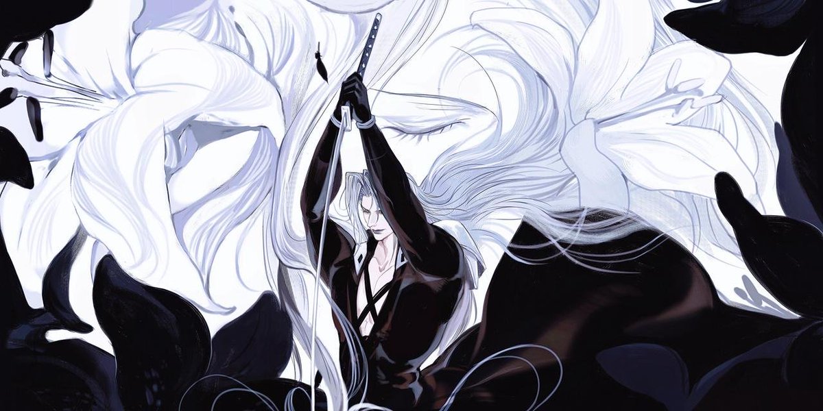 sajidahel12's tweet image. Lily and Sephiroth. (Cr.林子slilo) #FinalFantasy7 #Sephiroth