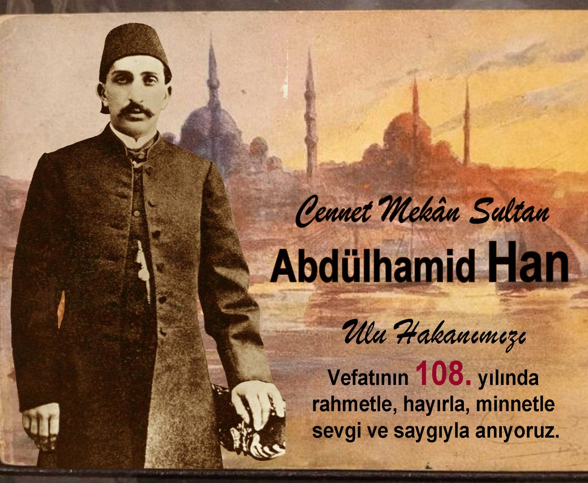 <a href="/06melihgokcek/">İbrahim Melih Gökçek</a> 🇹🇷O bir ulu hakan, Abdülhamid Han.
Onunla adalet bulurdu cihan.
Şahaneye etti hainler bühtan.
Gözyaşı deryaya döndü Bismillah!❤️
🇹🇷REİS’le şuura tekrar erildi.
Temmuzun on beşi, baştan dirildi.
Milletçe düşmana had bildirildi.
O kan yine aynı kandı Bismillah!❤️