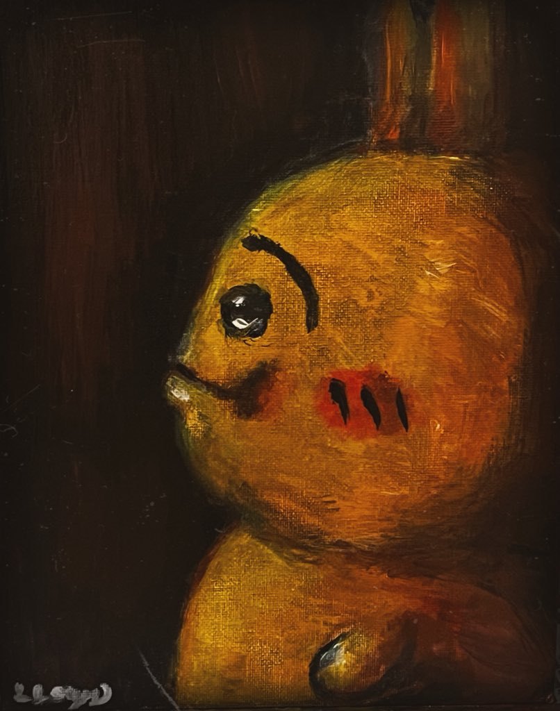 FrPunkjack's tweet photo. Fat Usagi painting by me https://t.co/C6bKLkUpm5