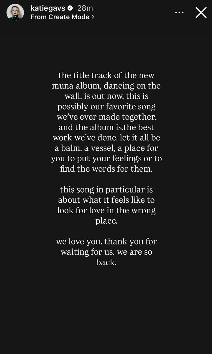 📲 | Katie via her instagram story